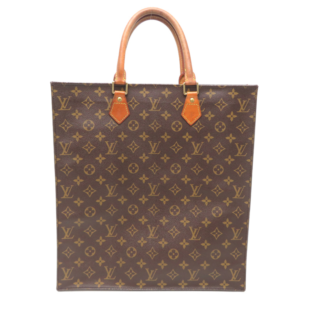 Louis Vuitton LV Sac Plat Handbag Monogram Brown